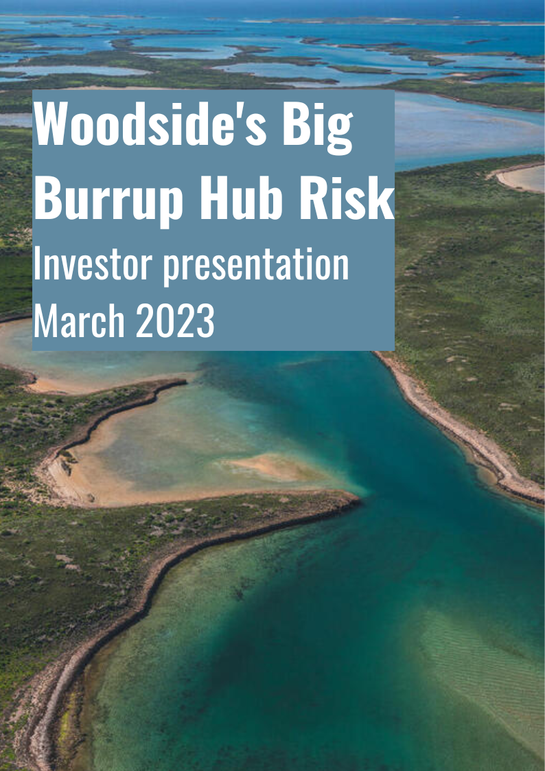 Woodside's gas project must be stopped